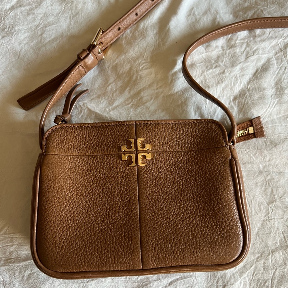 Tory Burch Brown Leather Crossbody Bag